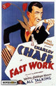 Fast Work Movie Poster Print featuring dynamic cinematic artwork.