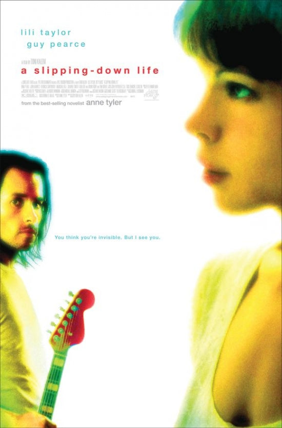 A Slipping Down Life Movie Poster Print showcasing vibrant colors and striking visuals.