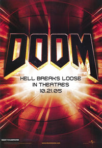 Doom Movie Poster Print featuring thrilling sci-fi artwork
