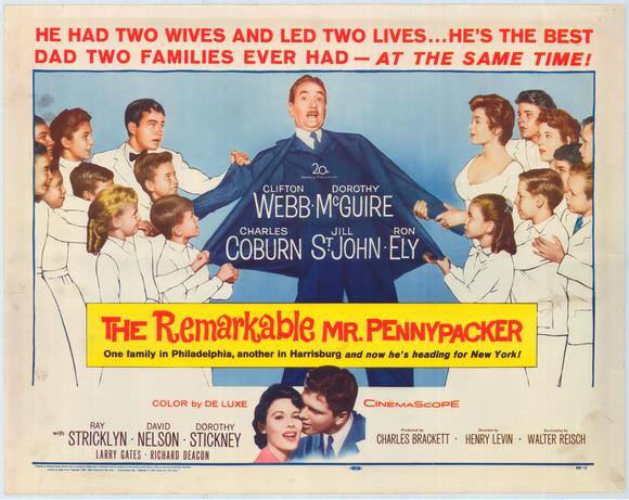 The Remarkable Mr. Pennypacker Movie Poster Print featuring classic cinema art.