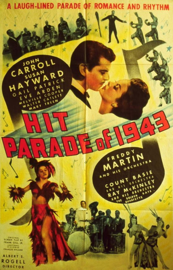 Hit Parade of 1943 Movie Poster Print showcasing vintage cinema.
