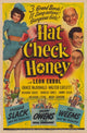 Hat Check Honey Movie Poster Print featuring classic cinema design.