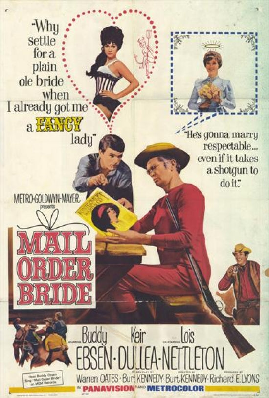 Mail Order Bride Movie Poster Print showcasing romantic cinema.