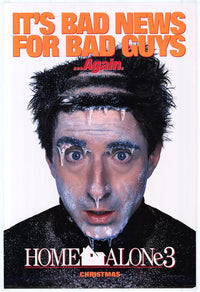Home Alone 3 Movie Poster Print featuring colorful characters and festive themes.