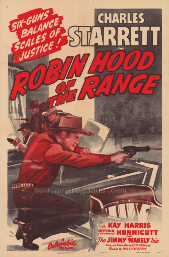 Robin Hood of the Range Movie Poster Print showcasing classic western cinema.