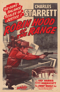 Robin Hood of the Range Movie Poster Print showcasing classic western cinema.