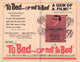 To Bed ...or Not to Bed Movie Poster Print showcasing whimsical art.