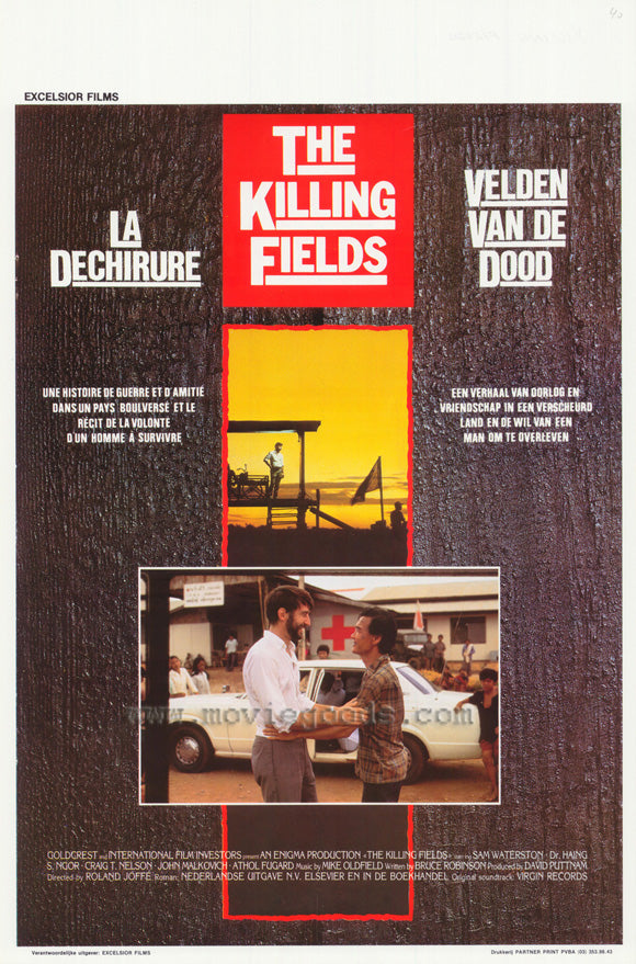 The Killing Fields Movie Poster Print showcasing dramatic imagery.