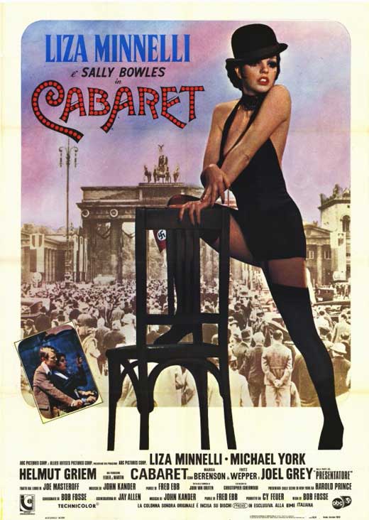 Cabaret Movie Poster Print showcasing classic film art.