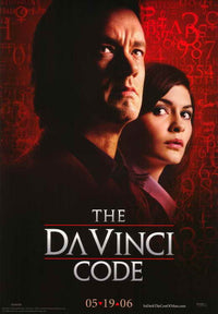 The Da Vinci Code Movie Poster Print showcasing mystery and intrigue.
