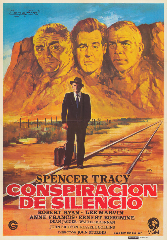 Bad Day at Black Rock Movie Poster Print featuring dramatic design
