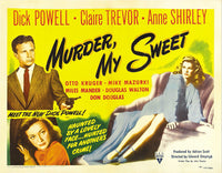 Murder My Sweet Movie Poster Print featuring classic film noir design