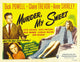 Murder My Sweet Movie Poster Print featuring classic film noir design