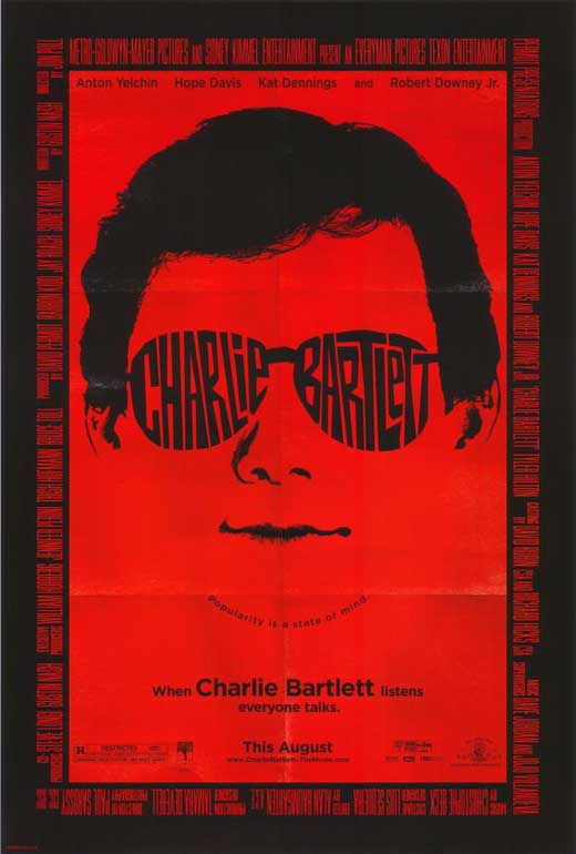 Charlie Bartlett Movie Poster Print showcasing quirky comedy.