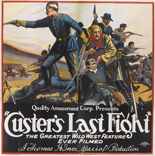 Custer's Last Raid Movie Poster Print showcasing dramatic historical imagery.