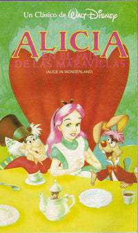 Alice in Wonderland Movie Poster Print featuring vibrant colors and whimsical imagery.