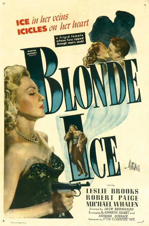 Blonde Ice Movie Poster Print showcasing classic film art.