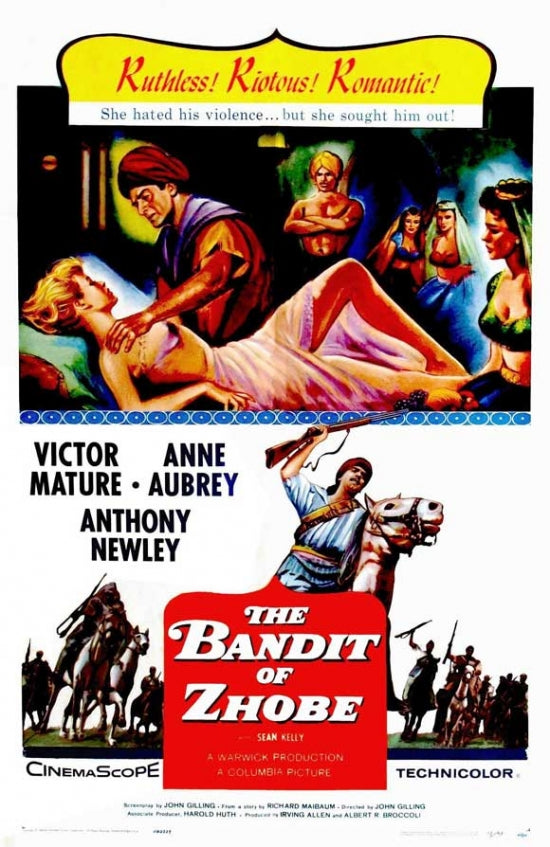 Bandit of Zhobe Movie Poster Print showcasing thrilling adventure imagery.