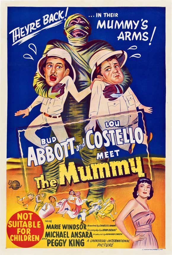 Abbott and Costello Meet the Mummy Movie Poster Print (11x17)