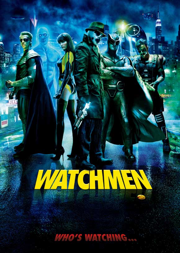 Watchmen Movie Poster Print depicting iconic graphic novel characters.