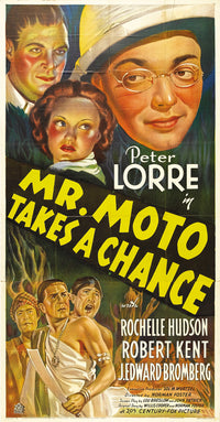 Mr. Moto Takes a Chance Movie Poster Print showcasing classic cinema art.