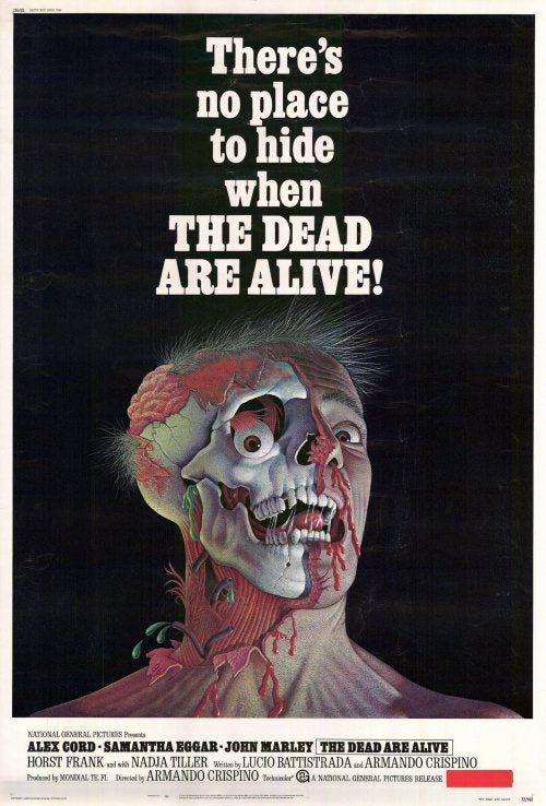 The Dead Are Alive Movie Poster Print showcasing horror cinema art.
