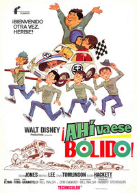 The Love Bug Movie Poster Print featuring Herbie from the Disney classic.