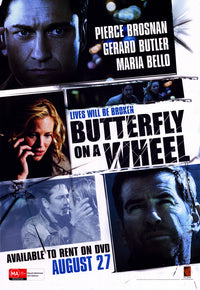 Butterfly on a Wheel Movie Poster Print showcasing vibrant colors and intricate details.