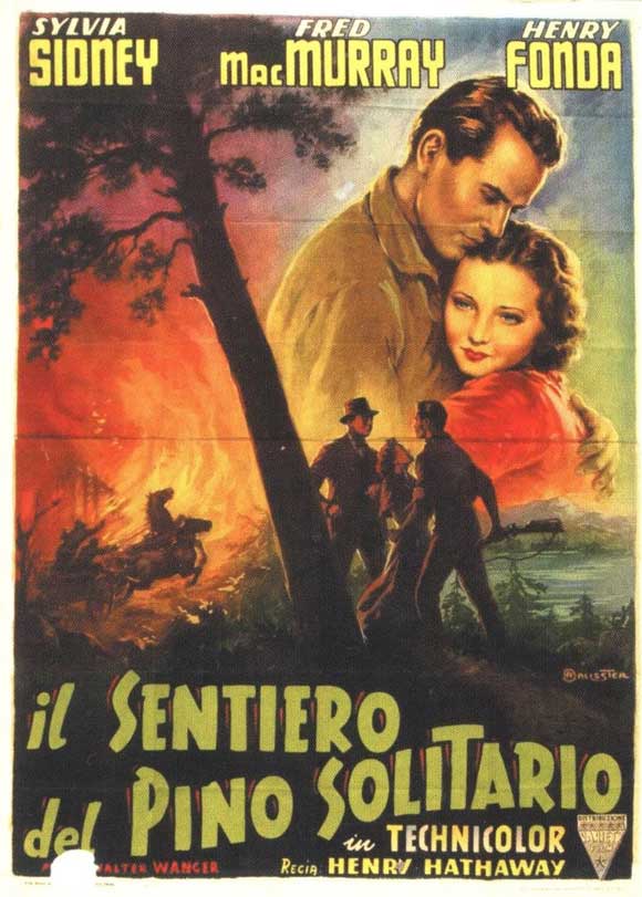 The Trail of the Lonesome Pine Movie Poster Print featuring classic cinema artwork