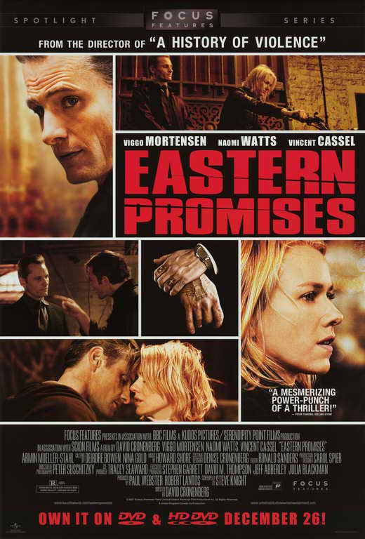 Eastern Promises Movie Poster Print showcasing film art.