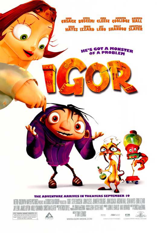 Igor Movie Poster Print showcasing vibrant artwork