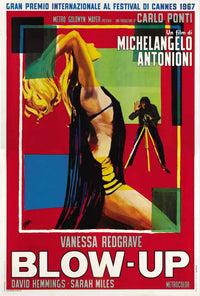 Blow-Up Movie Poster Print showcasing classic film aesthetics.