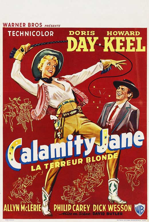 Calamity Jane Movie Poster Print showcasing western art.