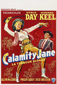 Calamity Jane Movie Poster Print showcasing western art.