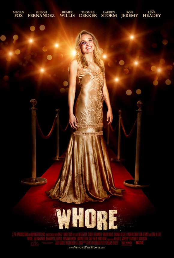 Whore Movie Poster Print featuring bold imagery and vibrant colors.