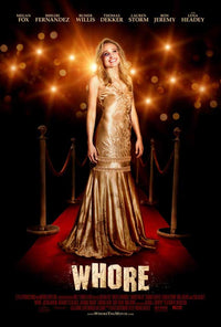 Whore Movie Poster Print featuring bold imagery and vibrant colors.