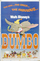 Dumbo Movie Poster Print featuring Disney's classic animation character