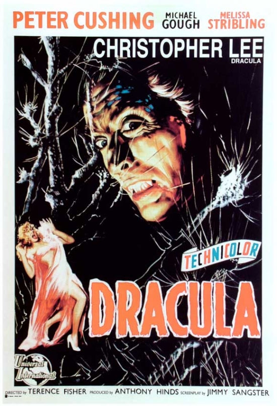 Dracula Movie Poster Print showcasing classic horror art.