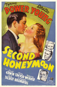Second Honeymoon Movie Poster Print showcasing romance and adventure.