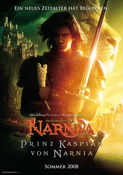 The Chronicles of Narnia: Prince Caspian Movie Poster Print featuring vibrant colors and dynamic imagery.