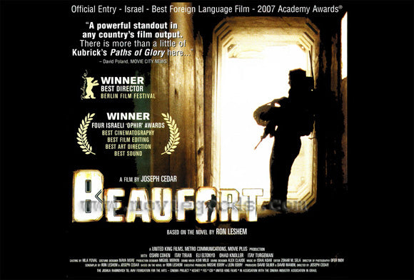 Beaufort movie poster print showcasing cinematic artwork.