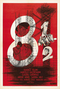 8 1/2 Movie Poster Print (27x40) | Pop Culture Graphics