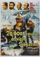 20,000 Leagues Under the Sea Movie Poster Print featuring underwater adventure.