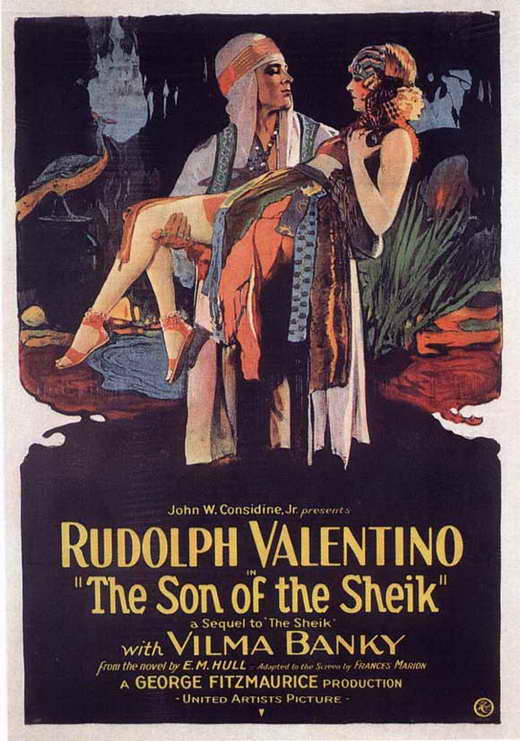 Son of the Sheik Movie Poster Print featuring classic film artwork.