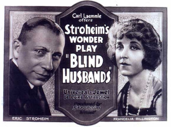 Blind Husbands Movie Poster - Classic Silent Film Art