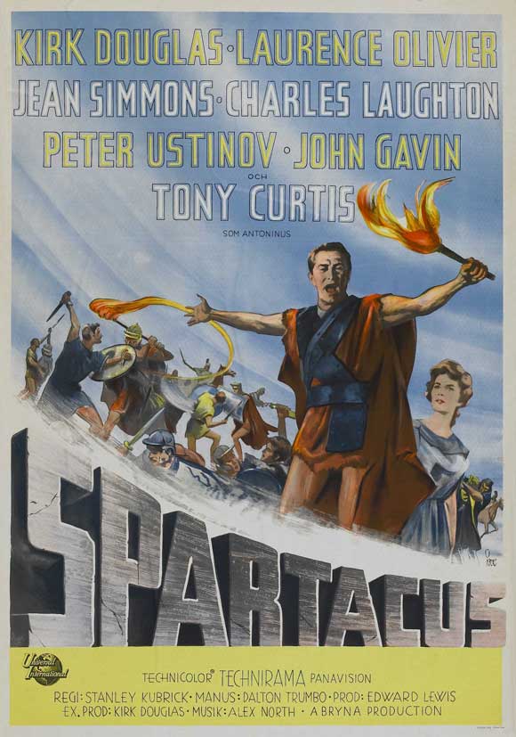 Spartacus Movie Poster Print showcasing classic film art.