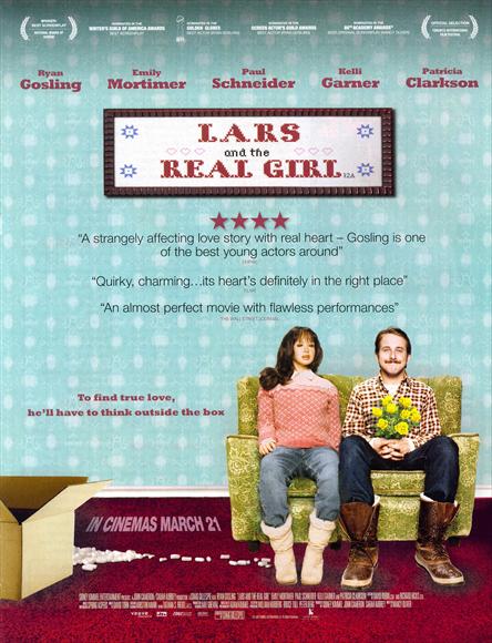 Lars and the Real Girl Movie Poster Print showcasing whimsical design.