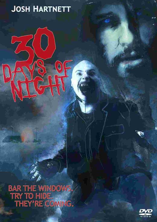 30 Days of Night Movie Poster Print featuring thrilling horror art.