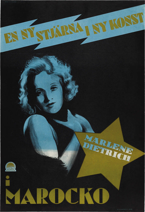 Morocco Movie Poster Print showcasing classic film artwork