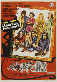 What's New Pussycat? Movie Poster Print featuring vibrant colors and classic design.